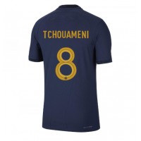 Camisa de time de futebol França Aurelien Tchouameni #8 Replicas 1º Equipamento Mundo 2022 Manga Curta